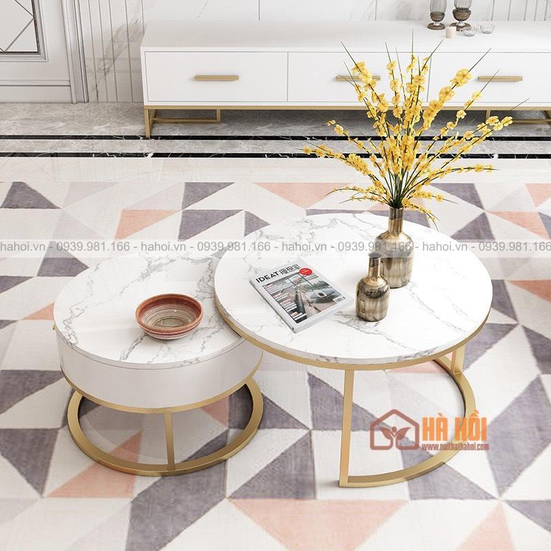 Bàn trà sofa đôi mặt đá BT07 - Ảnh 4