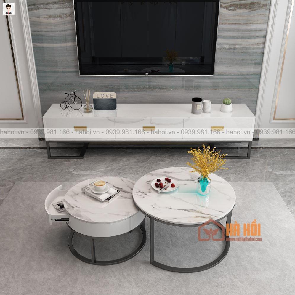 Bàn trà sofa đôi mặt đá BT07 - Ảnh 3