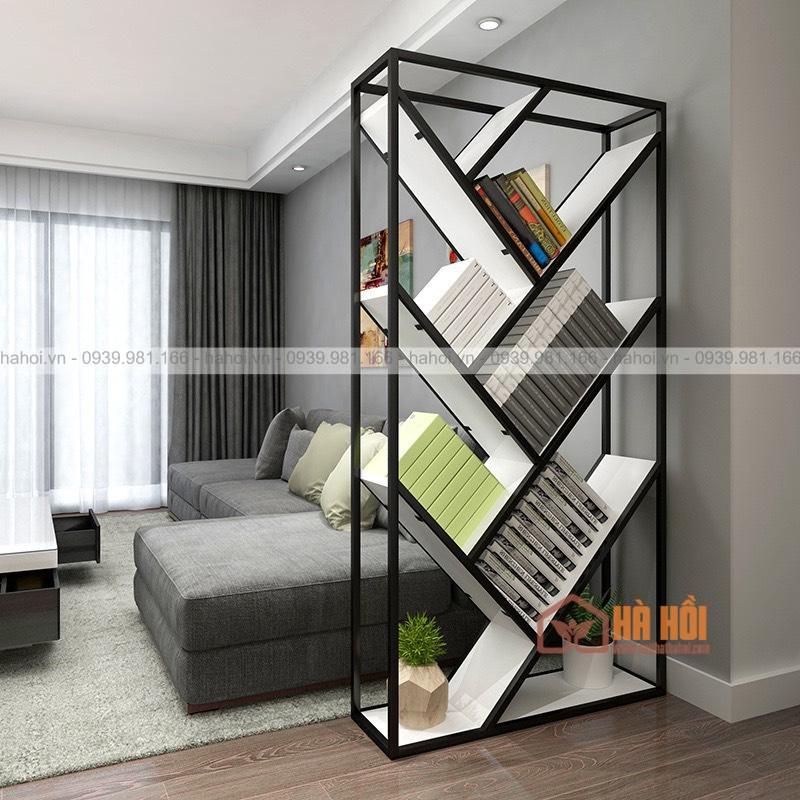 Kệ sắt gỗ trang trí KTT09