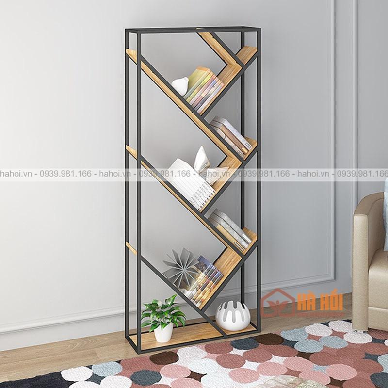 Kệ sắt gỗ trang trí KTT09 - Ảnh 3