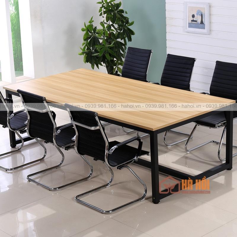 Bàn họp chân sắt 2m BHS3
