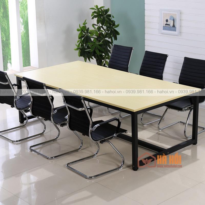 Bàn họp chân sắt 2m BHS3