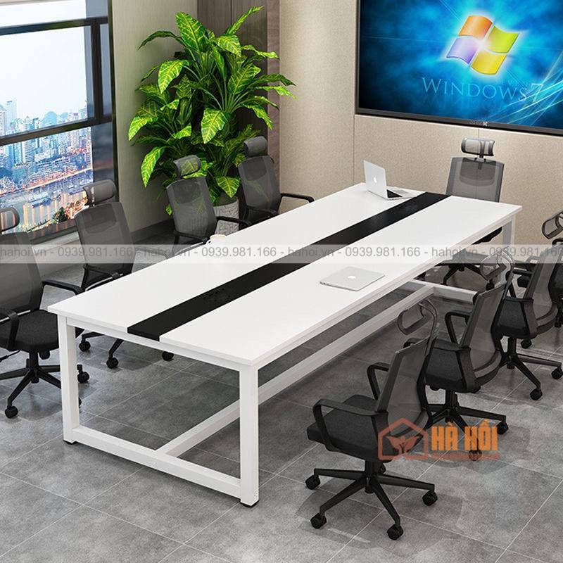 Bàn họp chân sắt 2m4 BHS2_4 - Ảnh 2