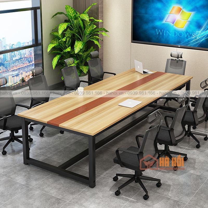 Bàn họp chân sắt 2m4 BHS2