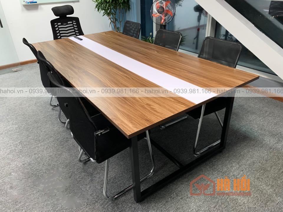 Bàn họp chân sắt 2m4 BHS2 - Ảnh 2