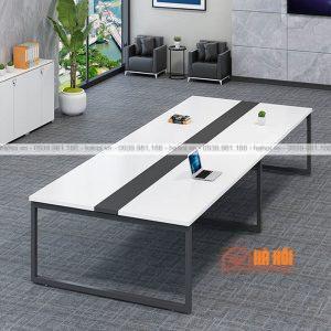 Bàn họp chân sắt 3m BHS4