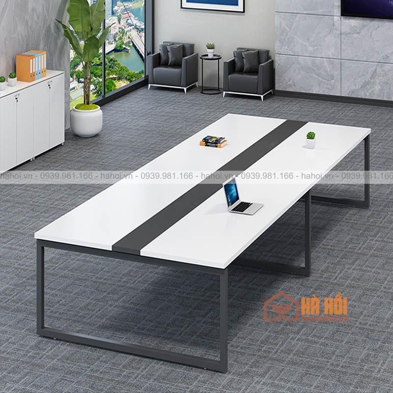 Bàn họp chân sắt 3m BHS4