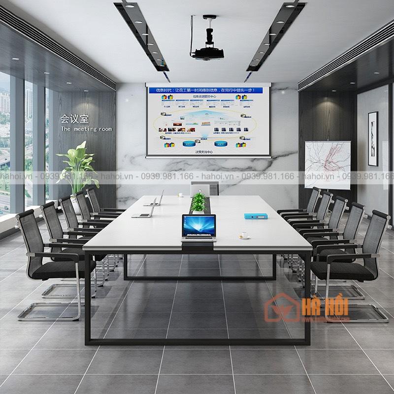 Bàn họp chân sắt 3m BHS4 - Ảnh 4