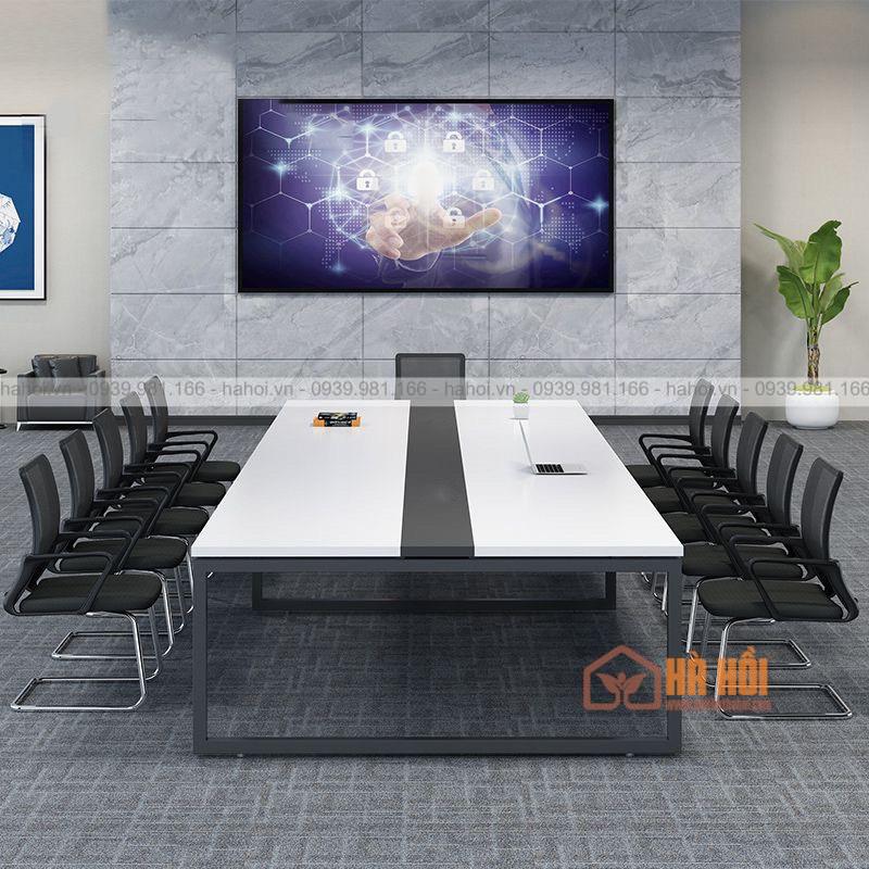 Bàn họp chân sắt 3m BHS4 - Ảnh 3