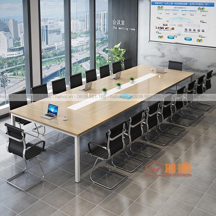 Bàn họp chân sắt 4m8 BHS7