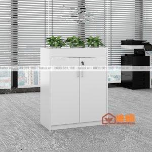 Tủ tài liệu kết hợp để cây trang trí TL08