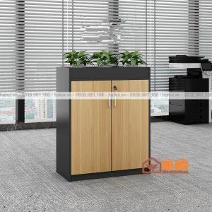 Tủ tài liệu kết hợp để cây trang trí TL08
