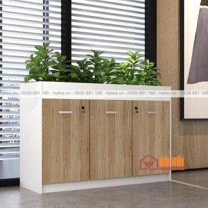 Tủ tài liệu kết hợp để cây trang trí TL09