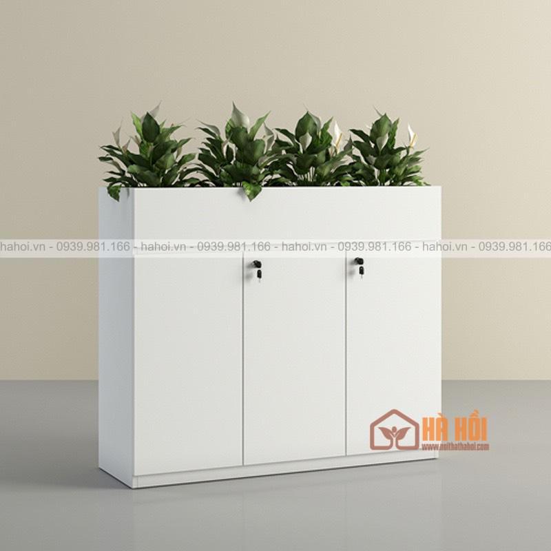 Tủ tài liệu kết hợp để cây trang trí TL09