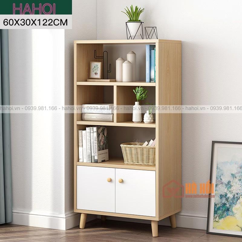 Bộ tủ kệ tivi kèm tủ sách trang trí KTV10 - Ảnh 3