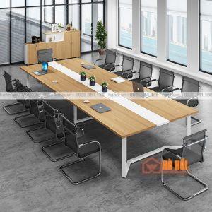 Bàn họp chân sắt 3m BHS4