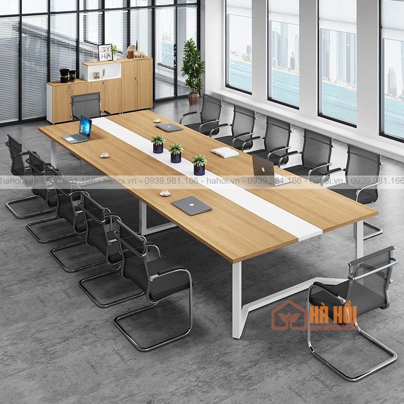 Bàn họp chân sắt 3m BHS4