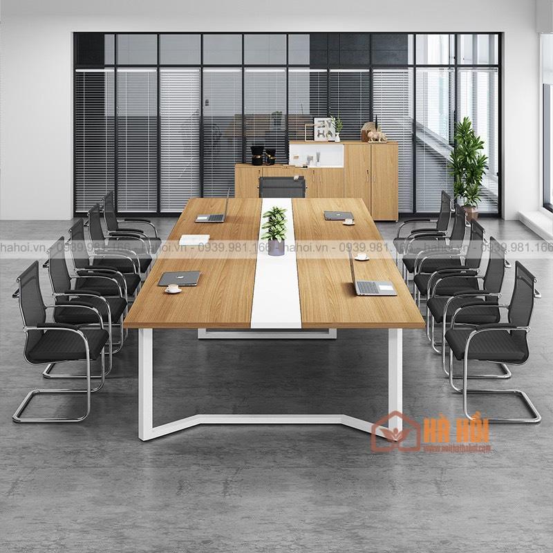 Bàn họp chân sắt 3m BHS4 - Ảnh 2