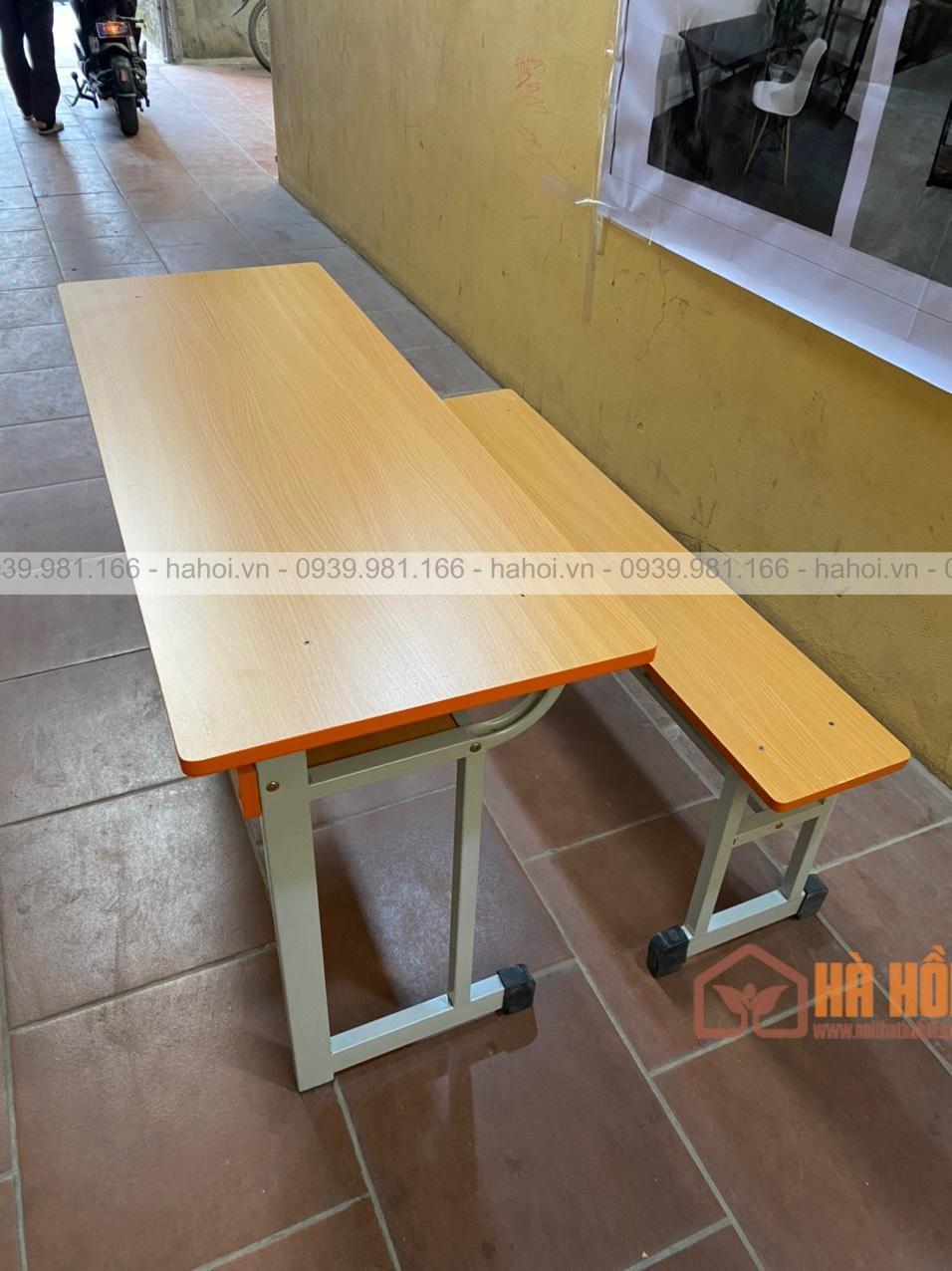 Bộ bàn học sinh rời ghế băng dài không tựa HS01A - Ảnh 4