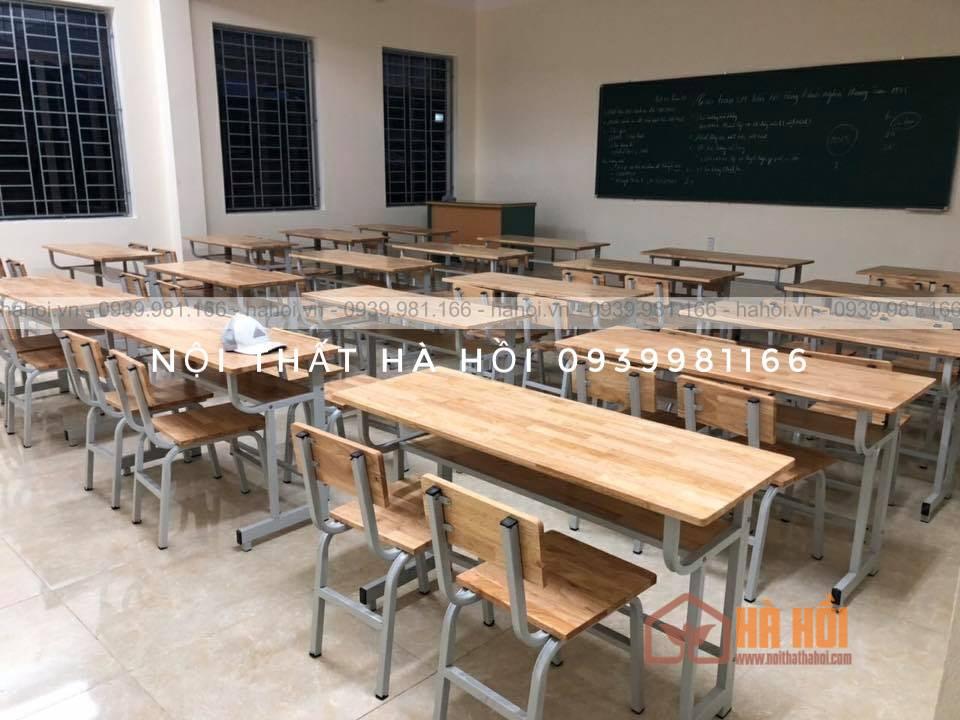 Bộ bàn học sinh 2 ghế dài có tựa BHS9 - Ảnh 2