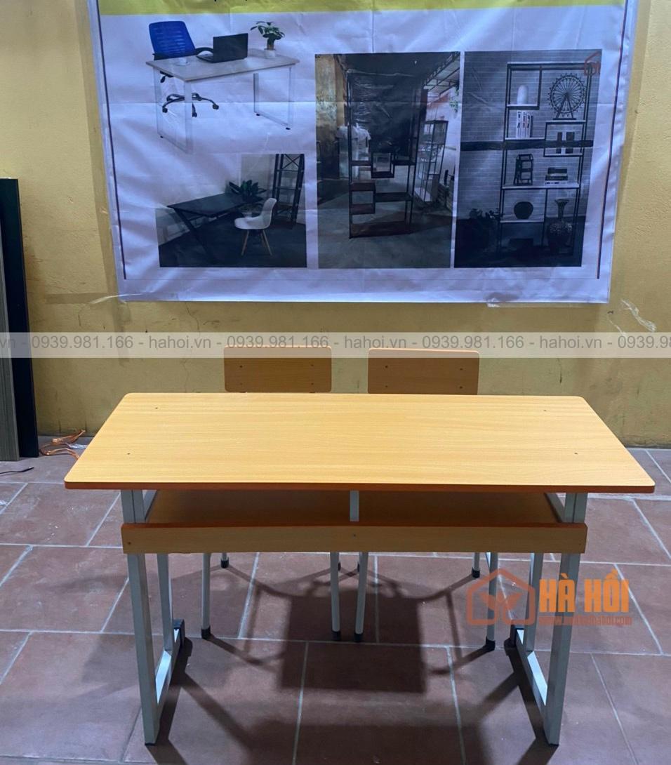 Bộ bàn học sinh có 2 ghế rời có tựa HS03B - Ảnh 3
