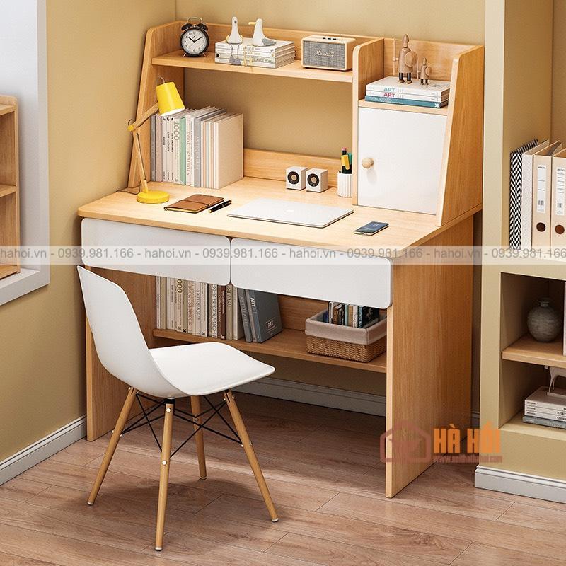 Bàn làm việc liền giá sách 80cm BLG05 - Ảnh 5