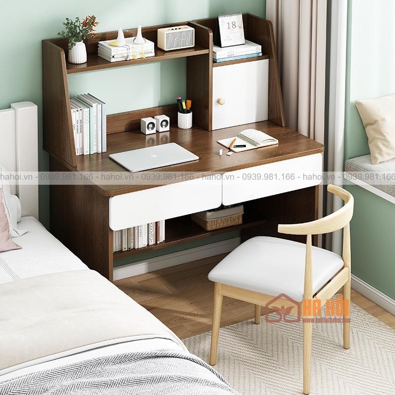 Bàn làm việc liền giá sách 80cm BLG05 - Ảnh 4