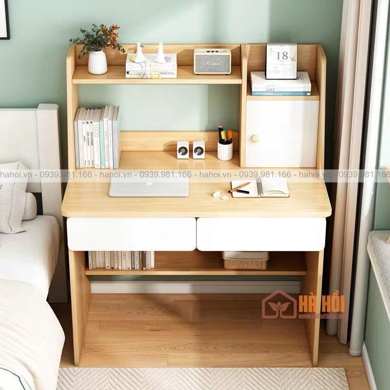Bàn làm việc liền giá sách 80cm BLG05