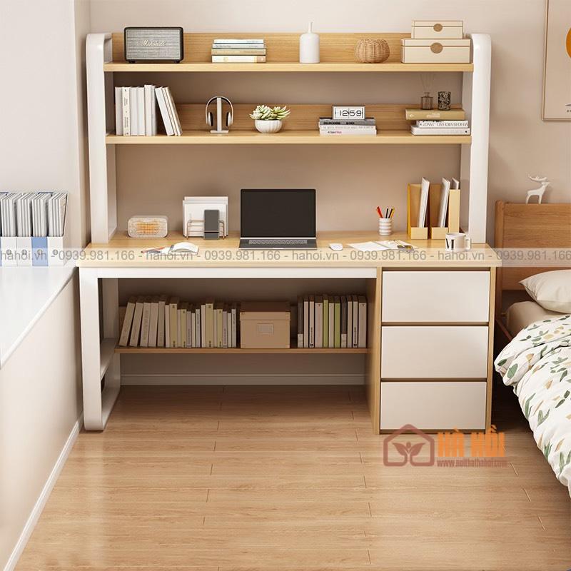 Bàn làm việc liền giá sách BLG15 - Ảnh 2