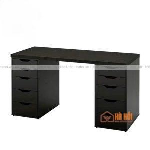 Bàn IKEA 2 hộc ngăn kéo đen