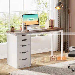 Bàn IKEA hộc ngăn kéo chân sắt