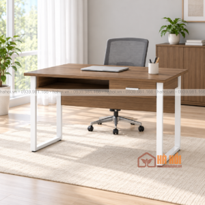 Bàn làm việc chân sắt ngăn kéo BLV12