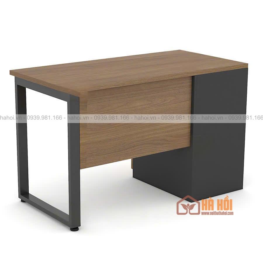 Bàn làm việc chân sắt liền hộc BLV13