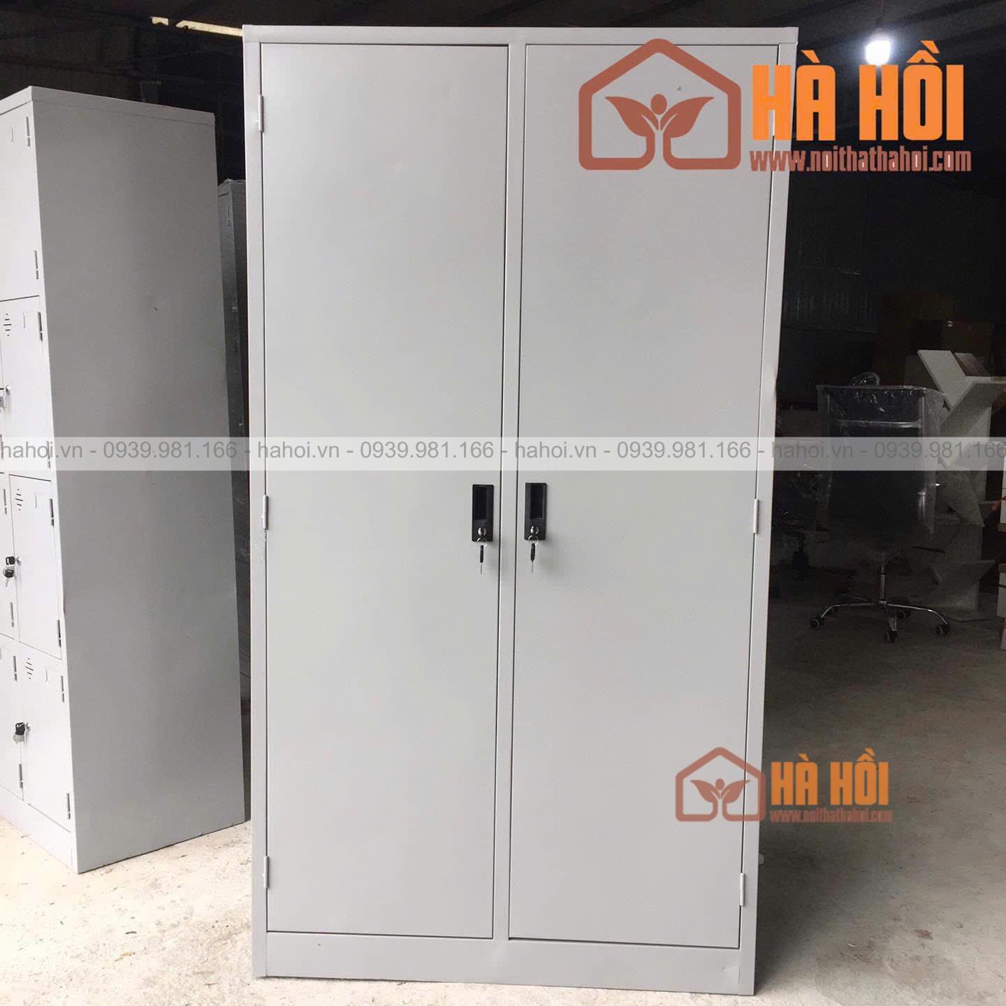 Tủ sắt quần áo 2 cánh QAS01 - Ảnh 2