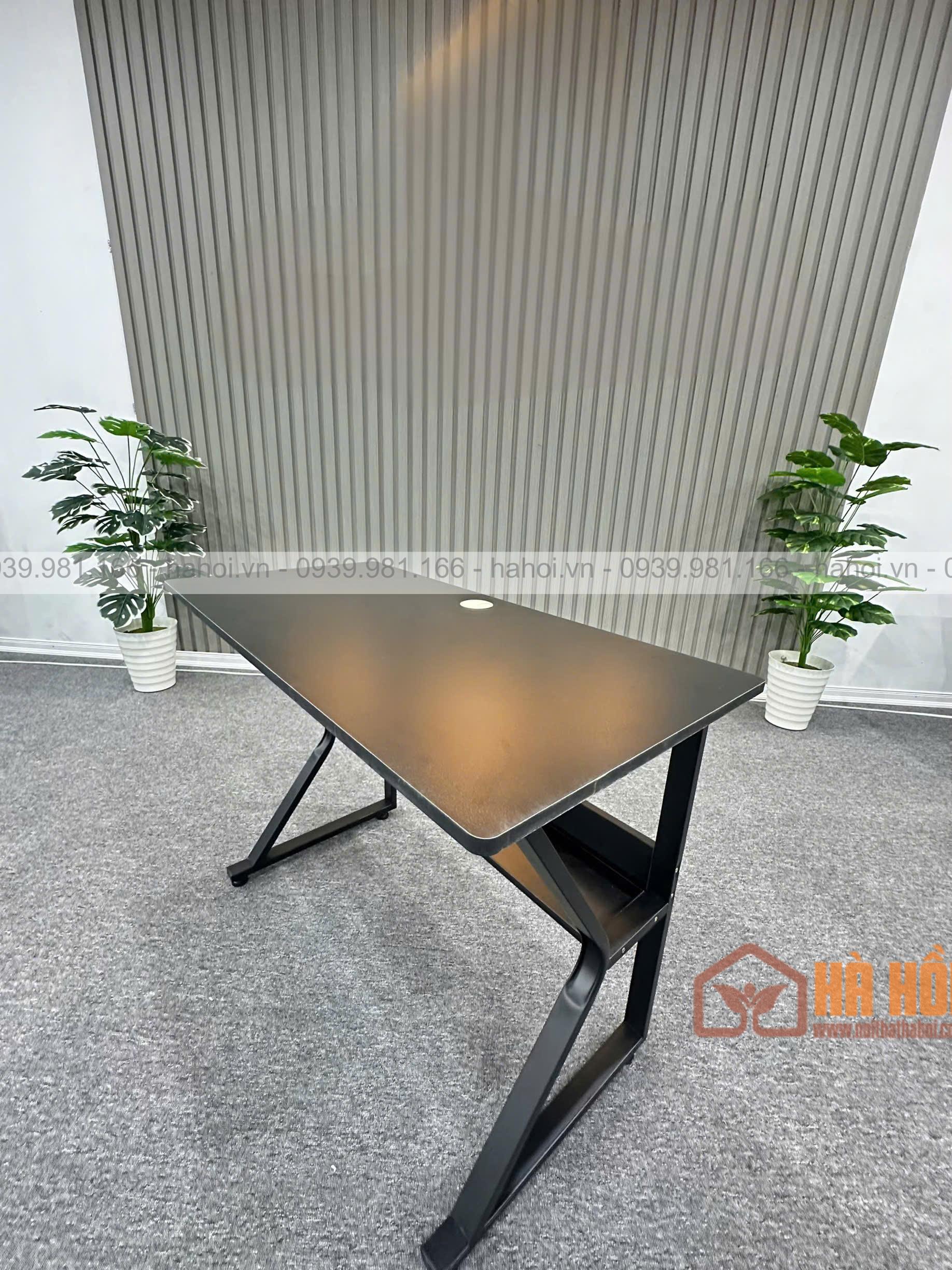 Bàn gaming chữ K có giá sách - Ảnh 6