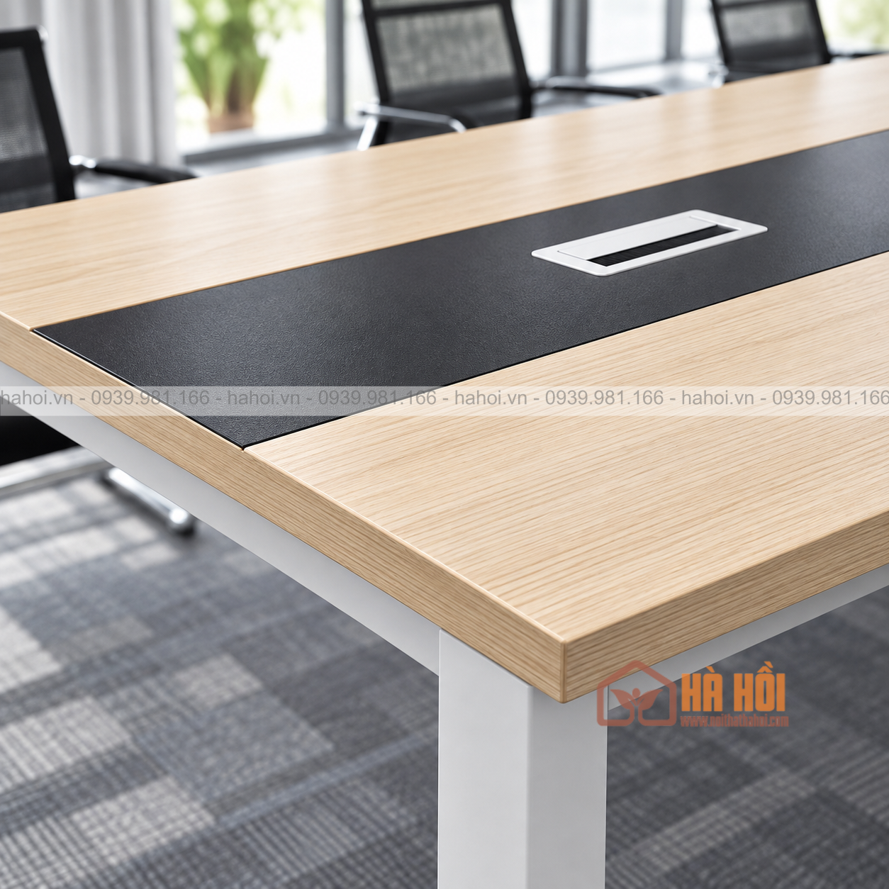 Bàn họp chân sắt 3m2 BHS9-02 - Ảnh 3