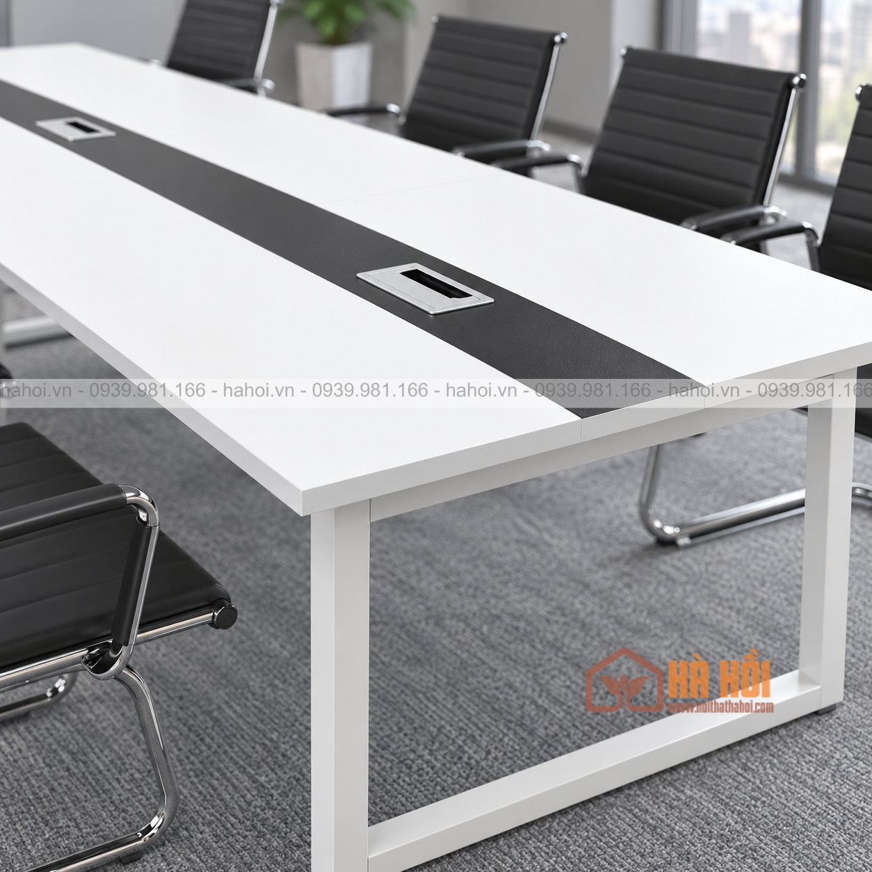 Bàn họp chân sắt 3m2 BHS9 - Ảnh 3