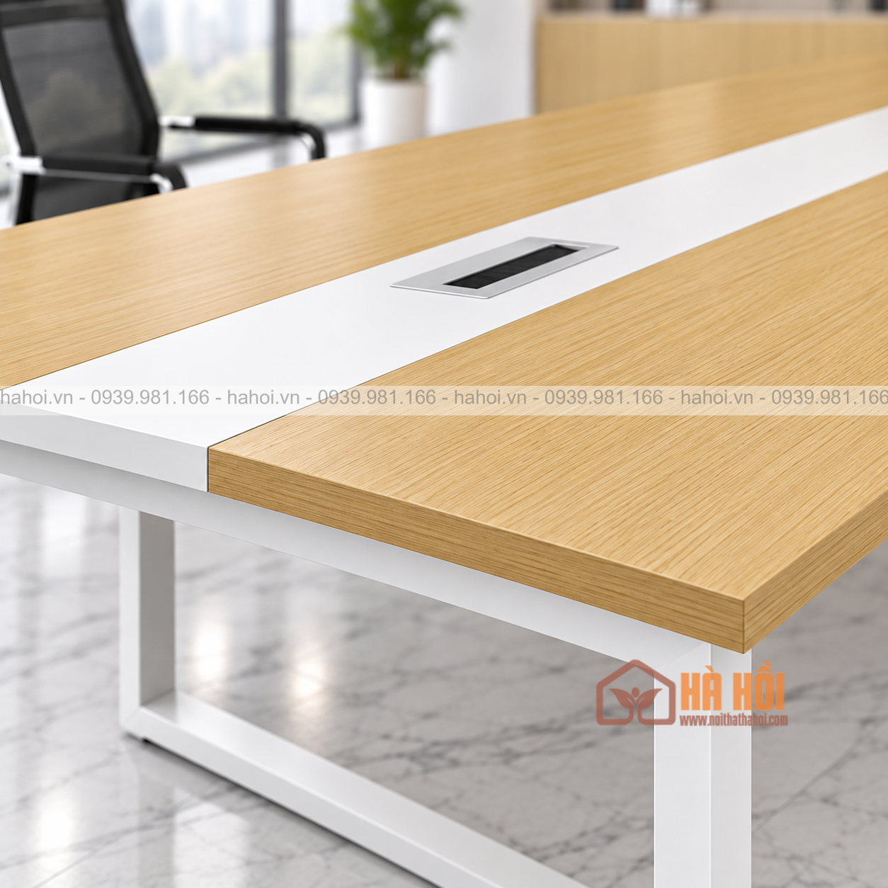 Bàn họp chân sắt 2m4 BHS11-03 - Ảnh 4