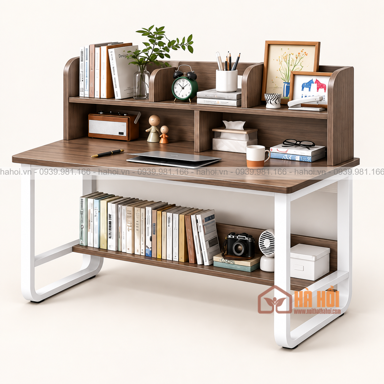Bàn học liền kệ sách BLG18