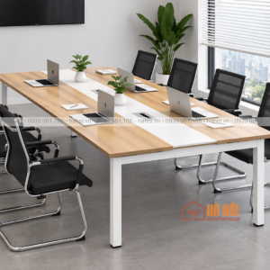Bàn họp chân sắt 2m4 BHS8