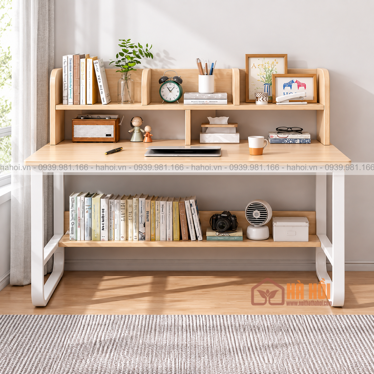 bàn liền giá sách 7