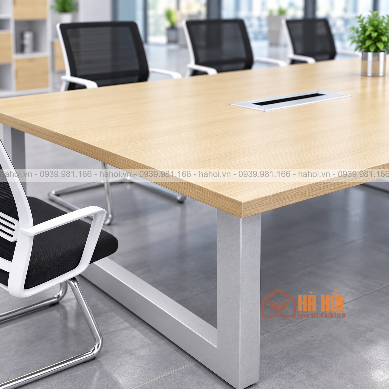 Bàn họp chân sắt 3m2 BHS9-03 - Ảnh 4