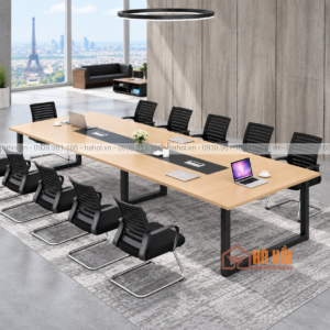 Bàn họp chân sắt 3m2 BHS9-02