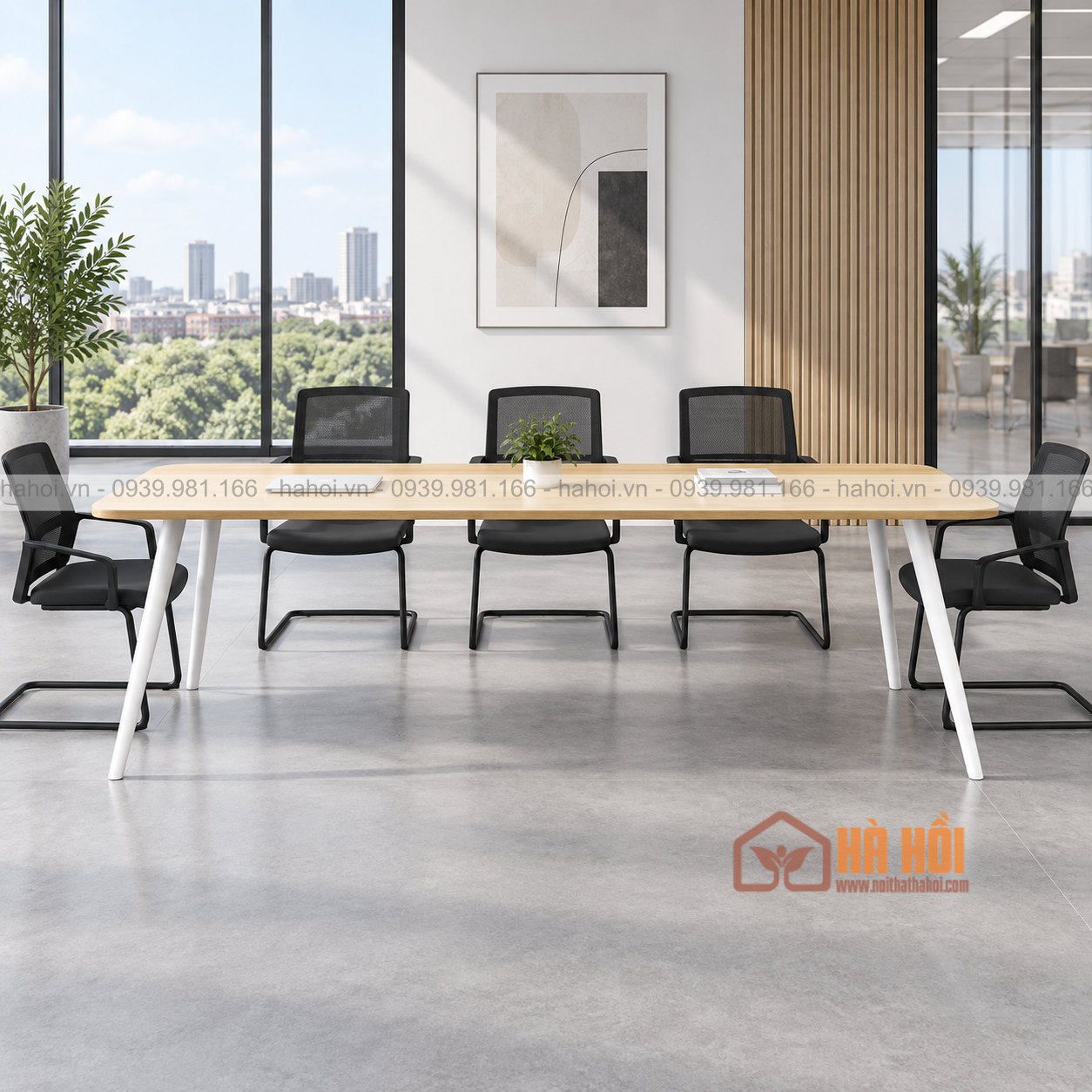 Bàn họp chân sắt 2m4 BHS12 - Ảnh 2