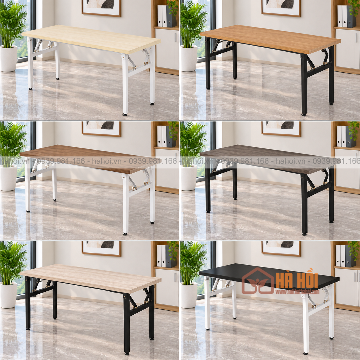 Bàn làm việc chân sắt gấp gọn 1m2 BVP23D - Ảnh 2